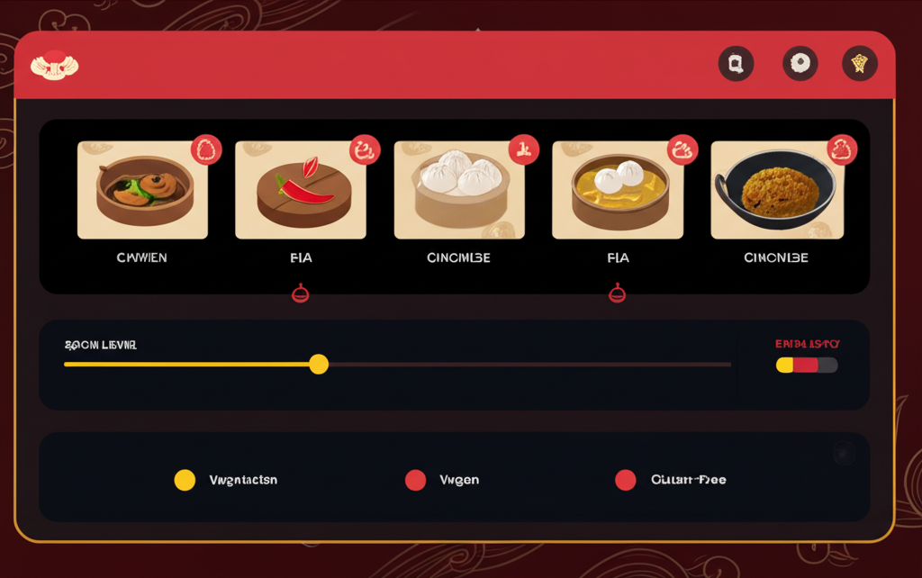 Personalized recipe preferences interface with cooking style options
